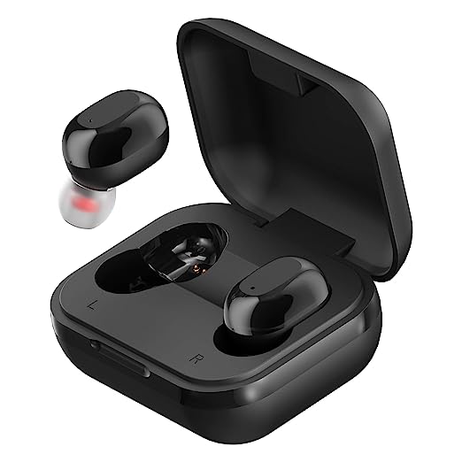 Ambrane NanoBuds True Wireless Earbuds with Immersive HD Sound Quality, Up to 14 Hours Battery with Charging Case, Touch Controls, Latest Bluetooth Technology, inbuilt Mic for Calls (Black) Ambrane NanoBuds True Wireless Earbuds with Immersive HD Sound Quality, Up to 14 Hours Battery with Charging Case, Touch Controls, Latest Bluetooth Technology, inbuilt Mic for Calls (Black)
